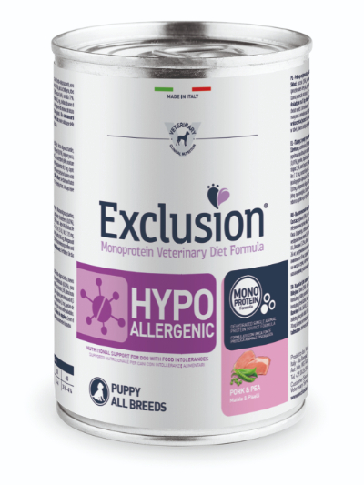 Exclusion Veterinary Diet Hypoallergenic Pork and Pea All Breeds